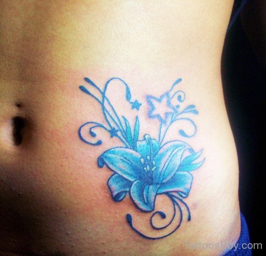 Best Flower Tattoo Design On Belly