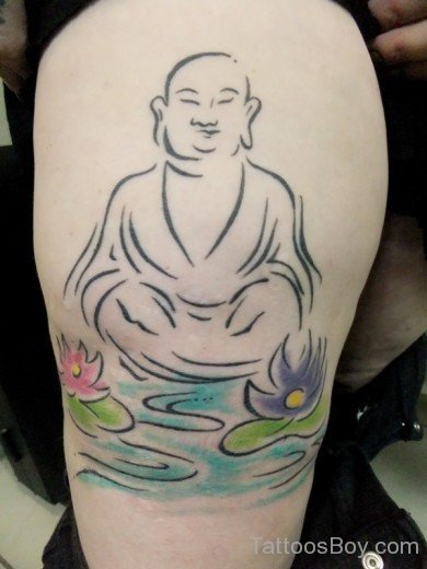 Buddhist  Tattoo  On Upper Arms