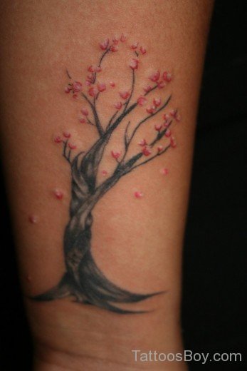 Cherry Blossom Tattoo On Arms