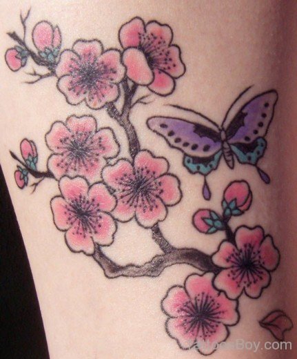 Cherry Blossoms Tattoo Design