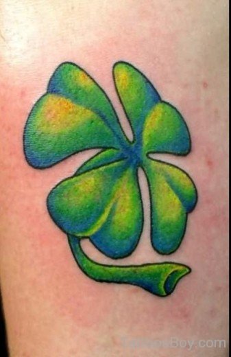Beautiful Clover Leaf Tattoo 