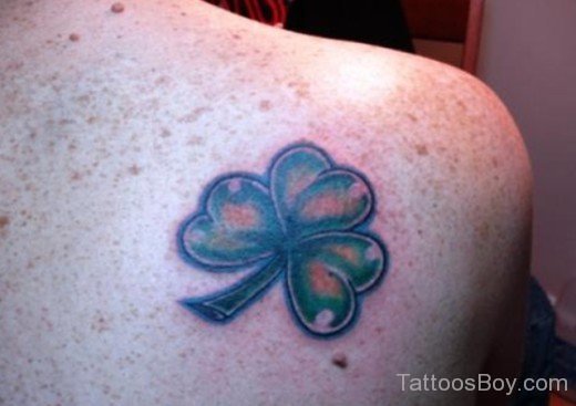 Clover Tattoo On Back