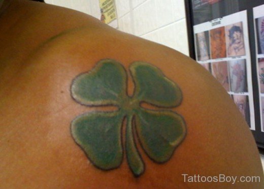 Clover Tattoo On Shoulder