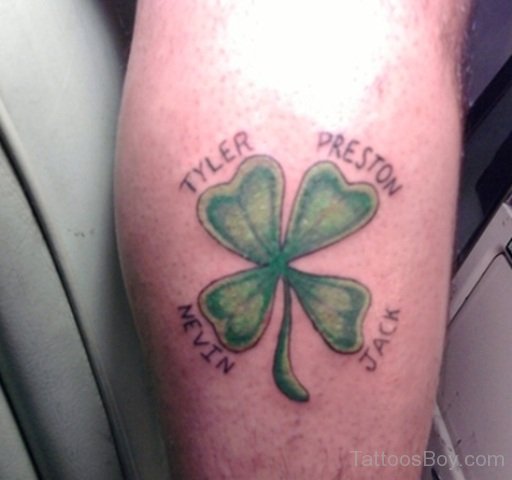 Cool Clover Leaf Tattoo