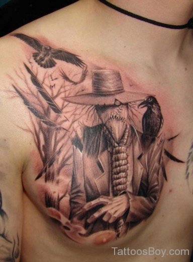 Fantastic Warrior Tattoo On Chest