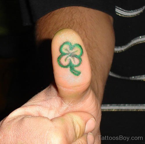 Beautiful Leaf Clover Tattoo