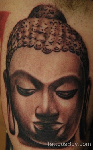 Gorgeous Buddha Face Tattoo Design