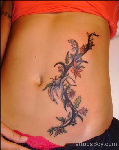 Impressive Belly Tattoo Design