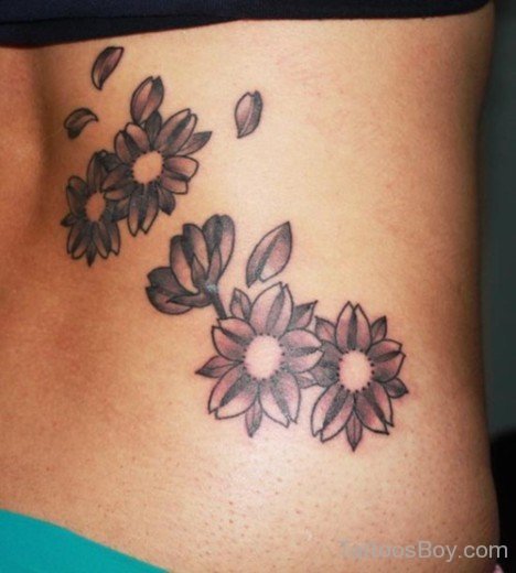 Flower Tattoo Rib 
