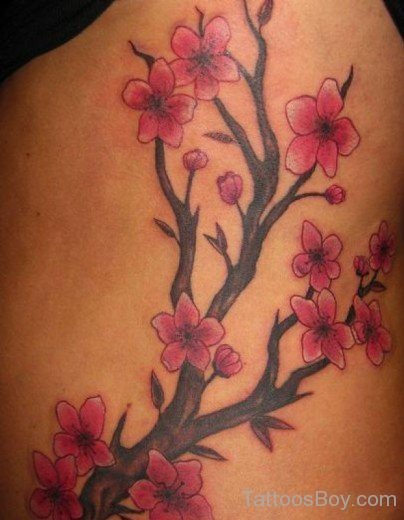 Flower Tattoo Design On Chest