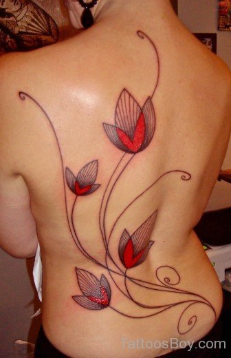 Nice Tattoo Design On Back Body