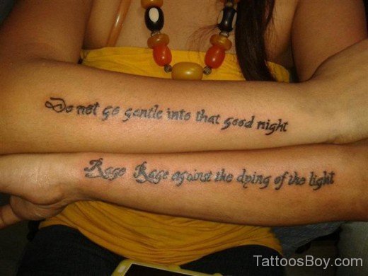 Stylish Wording Tattoo Hands 