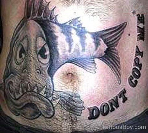 Stylish Fish Tattoo Design