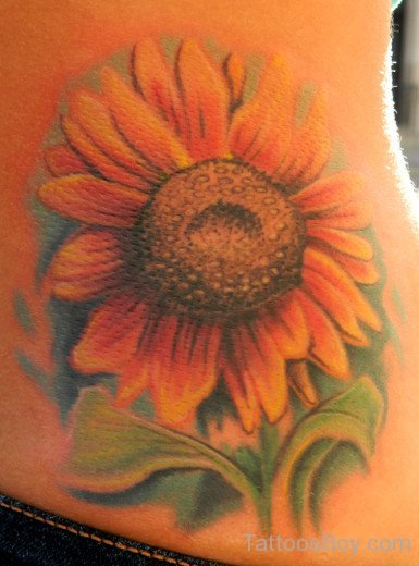 Amazing Sunflower Tattoo