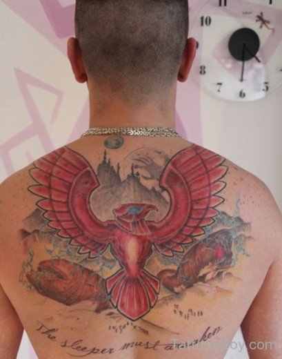 Amazing Wings Tattoo On Back