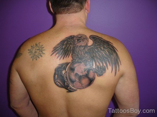 Attractive Eaglw Tattoo On Back