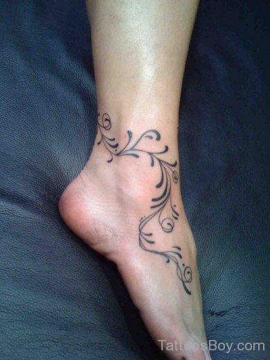 Attractive Tribal Tattoo On Ankle