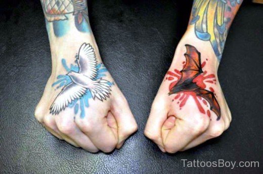 Graceful Bird Tattoo On Hand