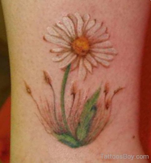 Awesome Daisy Tattoo Design