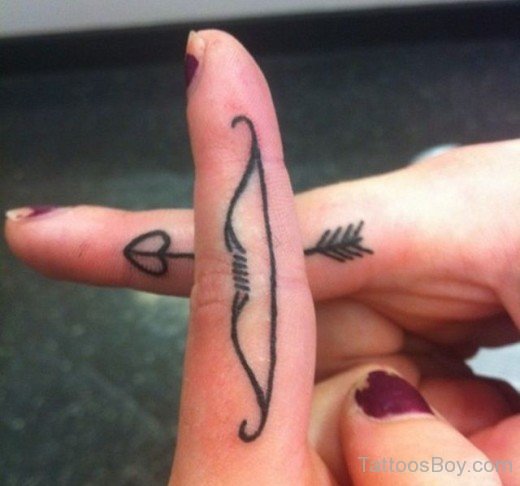 Delightful  Finger Tattoo