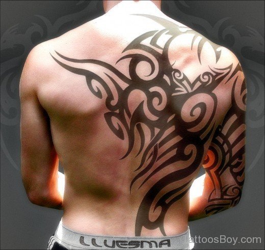  Tribal Tattoo On Back