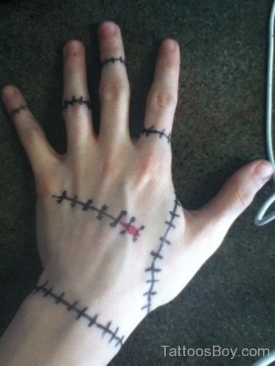 Barbwire Tattoo On Finger