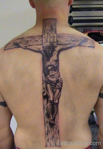 Christan Tattoo On Back