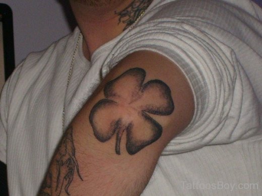 Clover Leaf Tattoo On Elbow