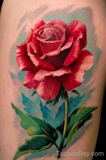 Cute Rose Tattoo Design