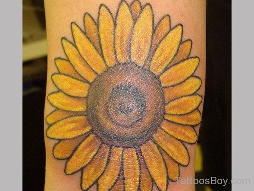 Delightful Sunflower Tattoo