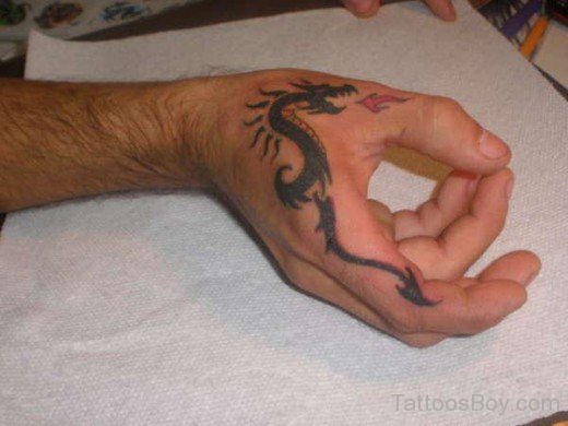 Dragon Tattoo On Hand