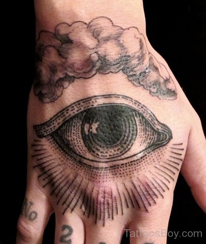 Awesome Eye Tattoo On Hand