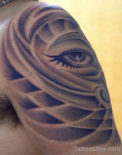 Fantastic Eye Tattoo On Shoulder