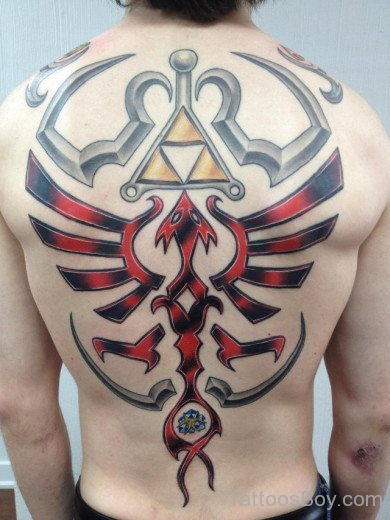 Delightful  Tattoo On Back Body