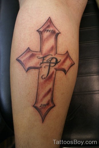 Cool Cross Tattoo On Arm