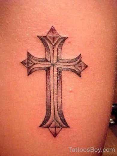 Impressive Cross Tattoo Design