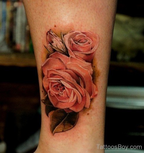 Fine Rose Tattoo Design