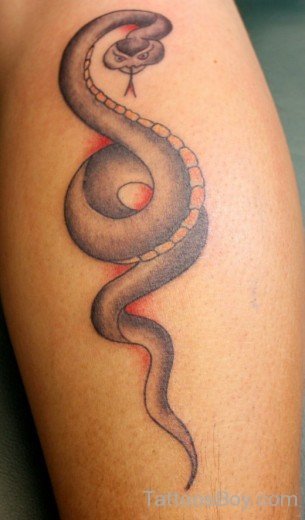 Fine Snake Tattoo Design