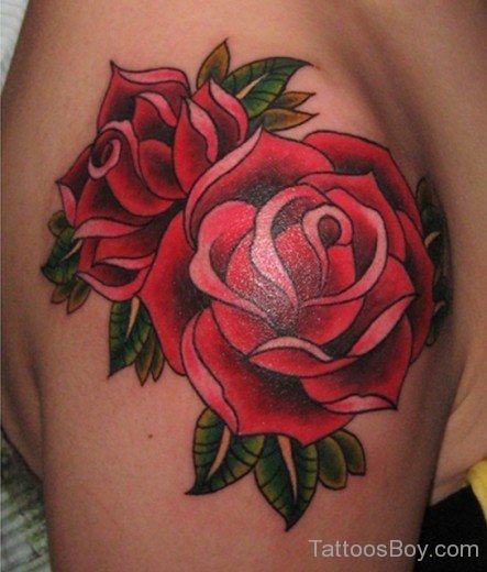 Flower Tattoo On Shoulder