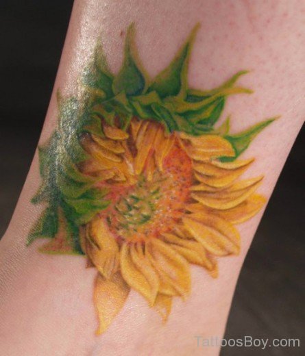 Cunning Sunflower Tattoo Design
