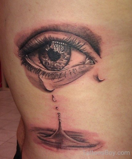 Gorgeous Eye Tattoo On Rib