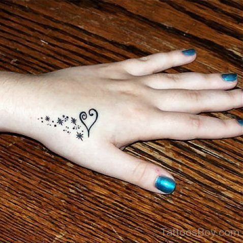 Heart Tattoo On Hand