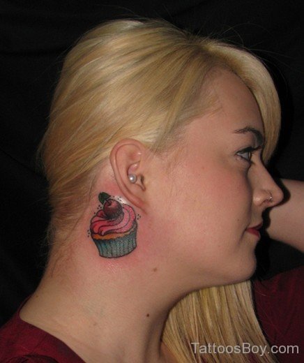 Funky Tattoo On Ear