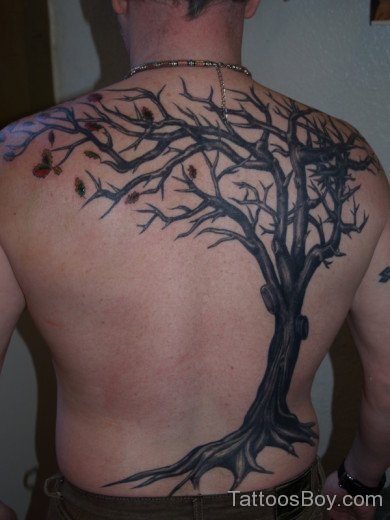Impressive Tree Tattoo On Back