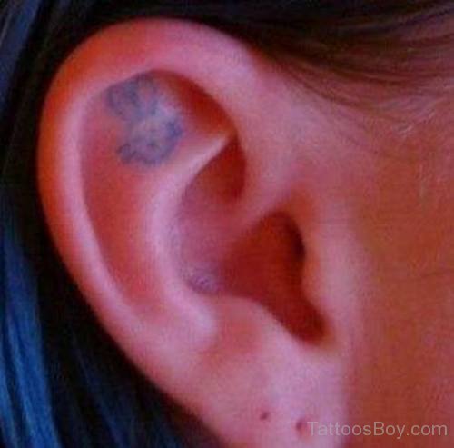Stylish Ear Tattoo