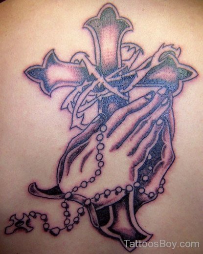 Nice Rosary Tattoo Design
