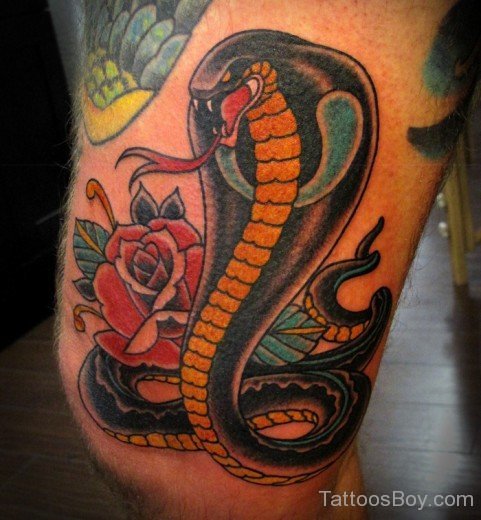 Stylish Snake Tattoo Design