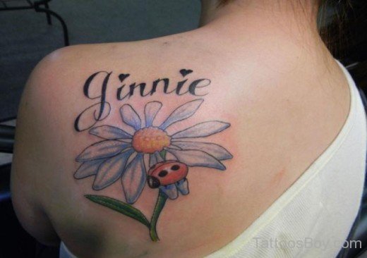 Fantastic Flower Tattoo On Back