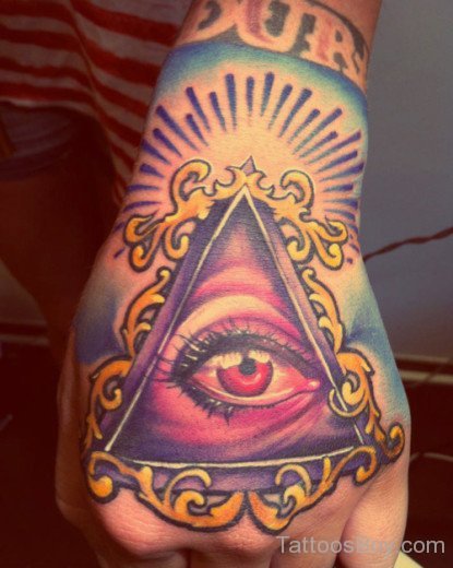 Wonderful Eye Tattoo On Hand