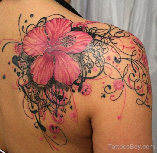 Attractive Lily Flower Tattoo Design